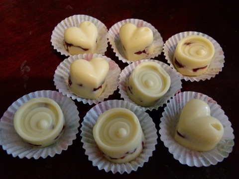 <i>Cranberries in</i> <i>wei&szlig;er Schokolade</i>